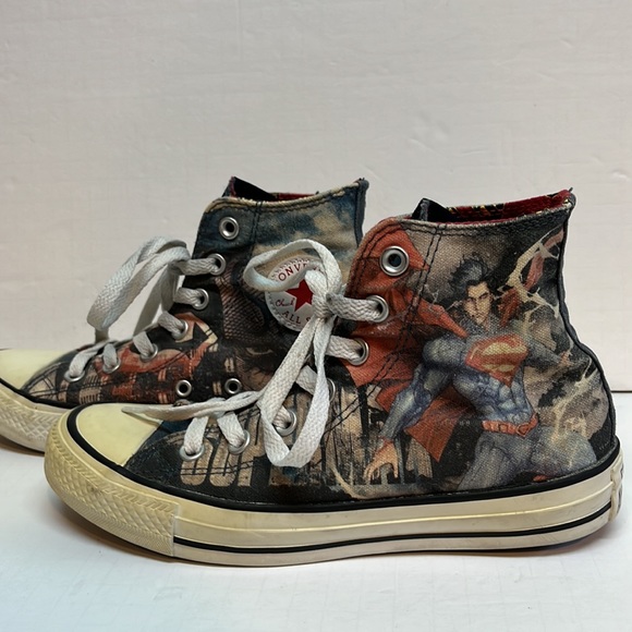 Converse X DC Comics Superman Chuck Taylors 146783C Men's 4 Women's 6 - Picture 4 of 10